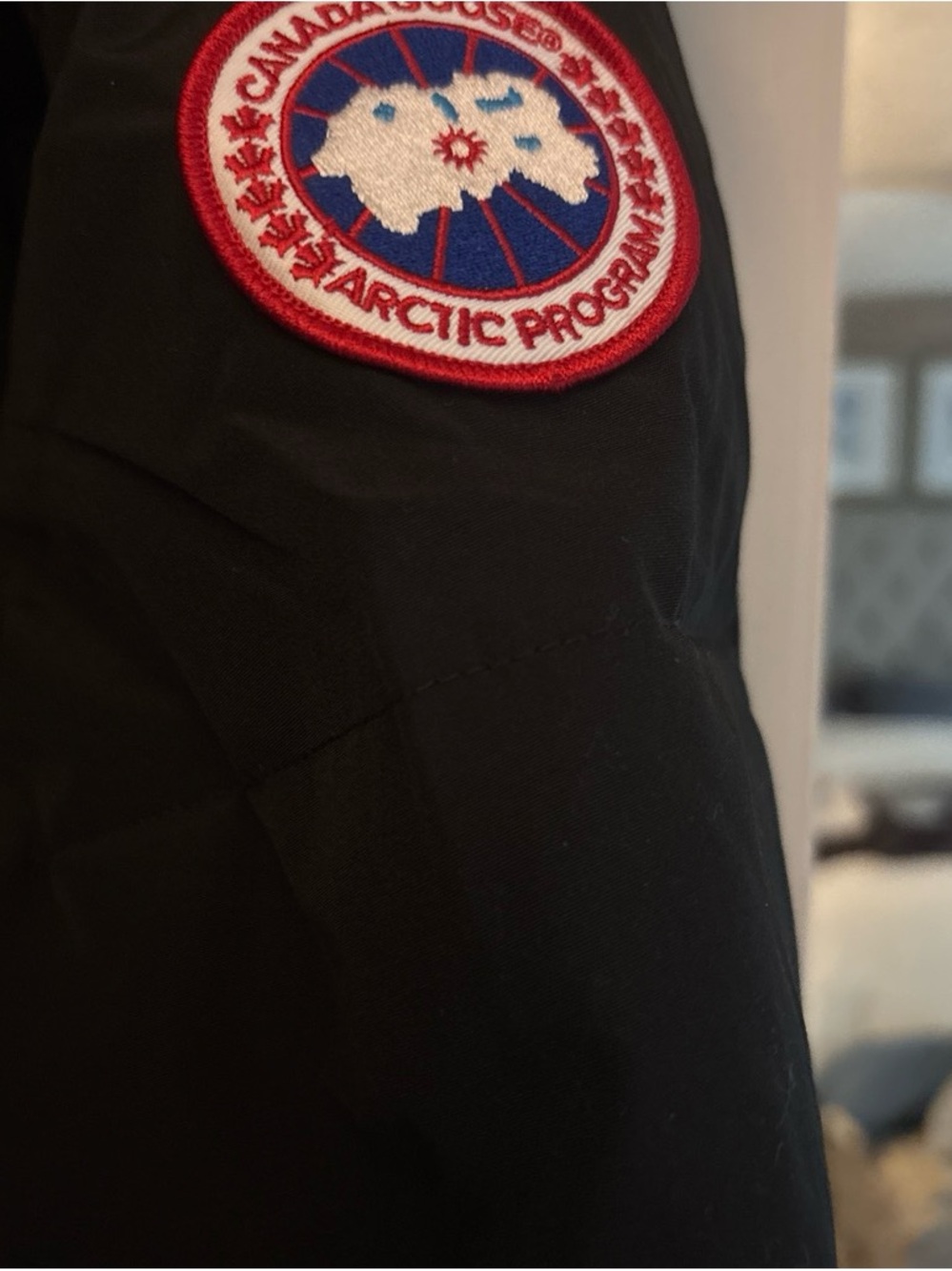 Canada Goose Black Quilted Down Parka with Fur-Trim Hood - Picture 4 of 8
